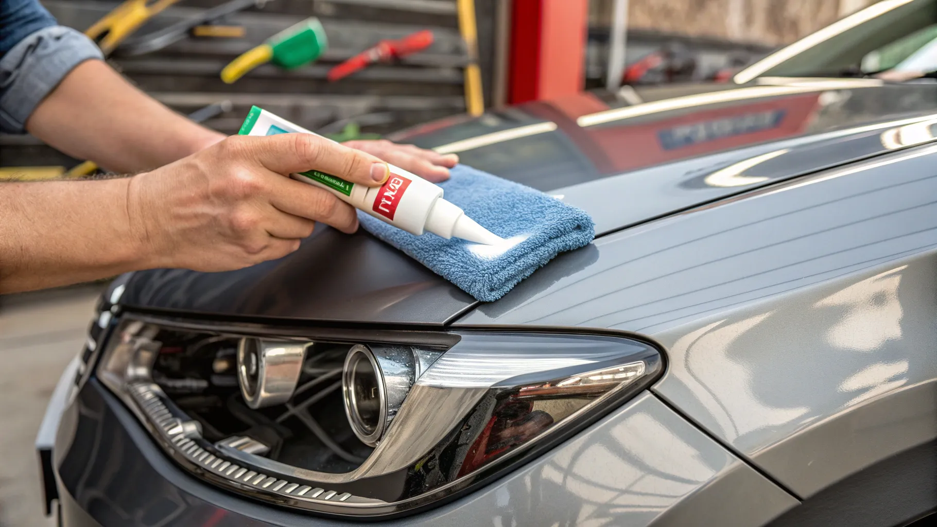 How to Remove Scratches from Your Car Without Repainting: Car scratch repair in action.