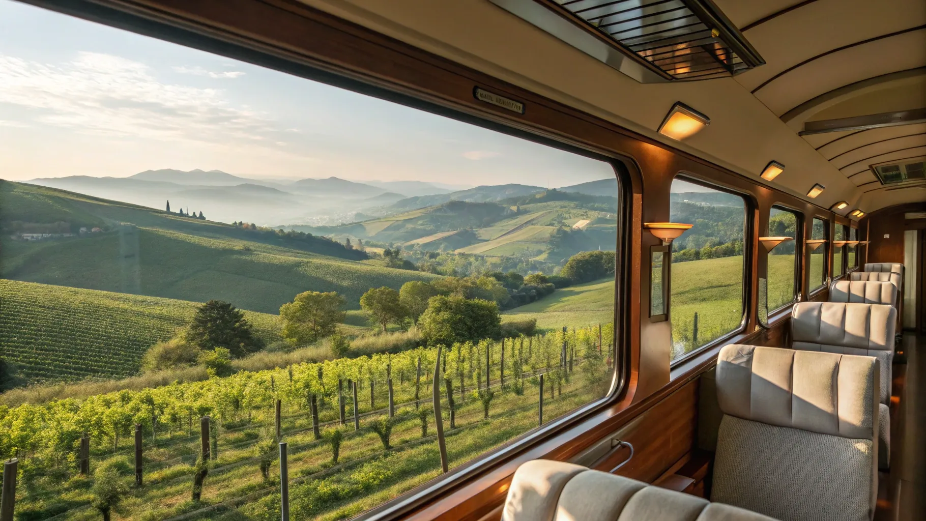 London To Italy Train Holiday Packages feature scenic views of lush landscapes.