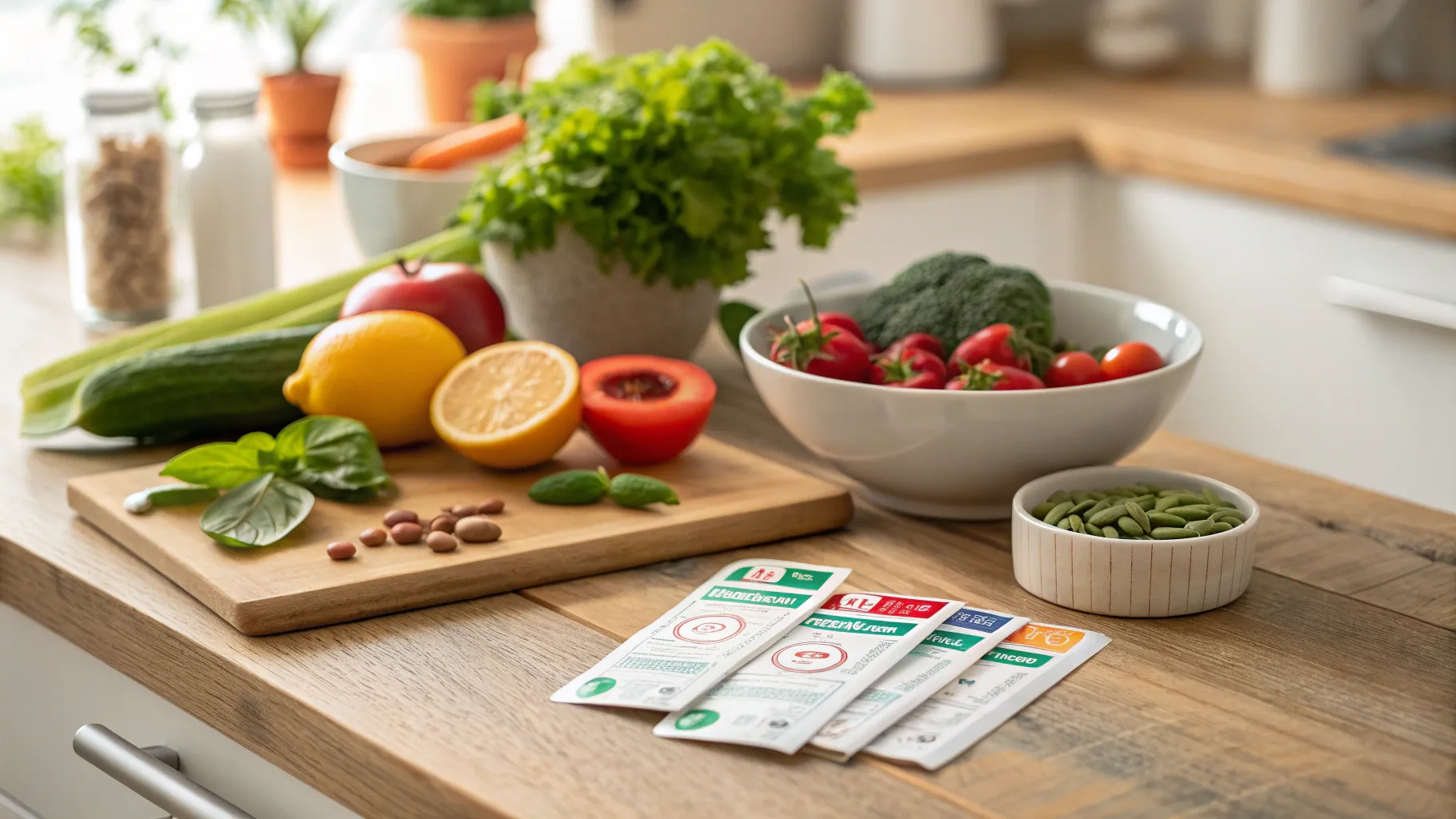 Herpes causes symptoms and treatment options depicted through healthy lifestyle essentials.