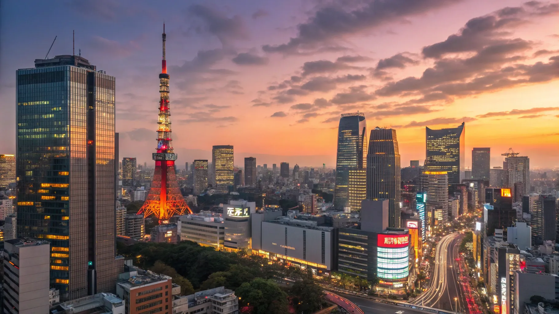highest paying jobs in japan portrayed through a vibrant Tokyo cityscape at sunset
