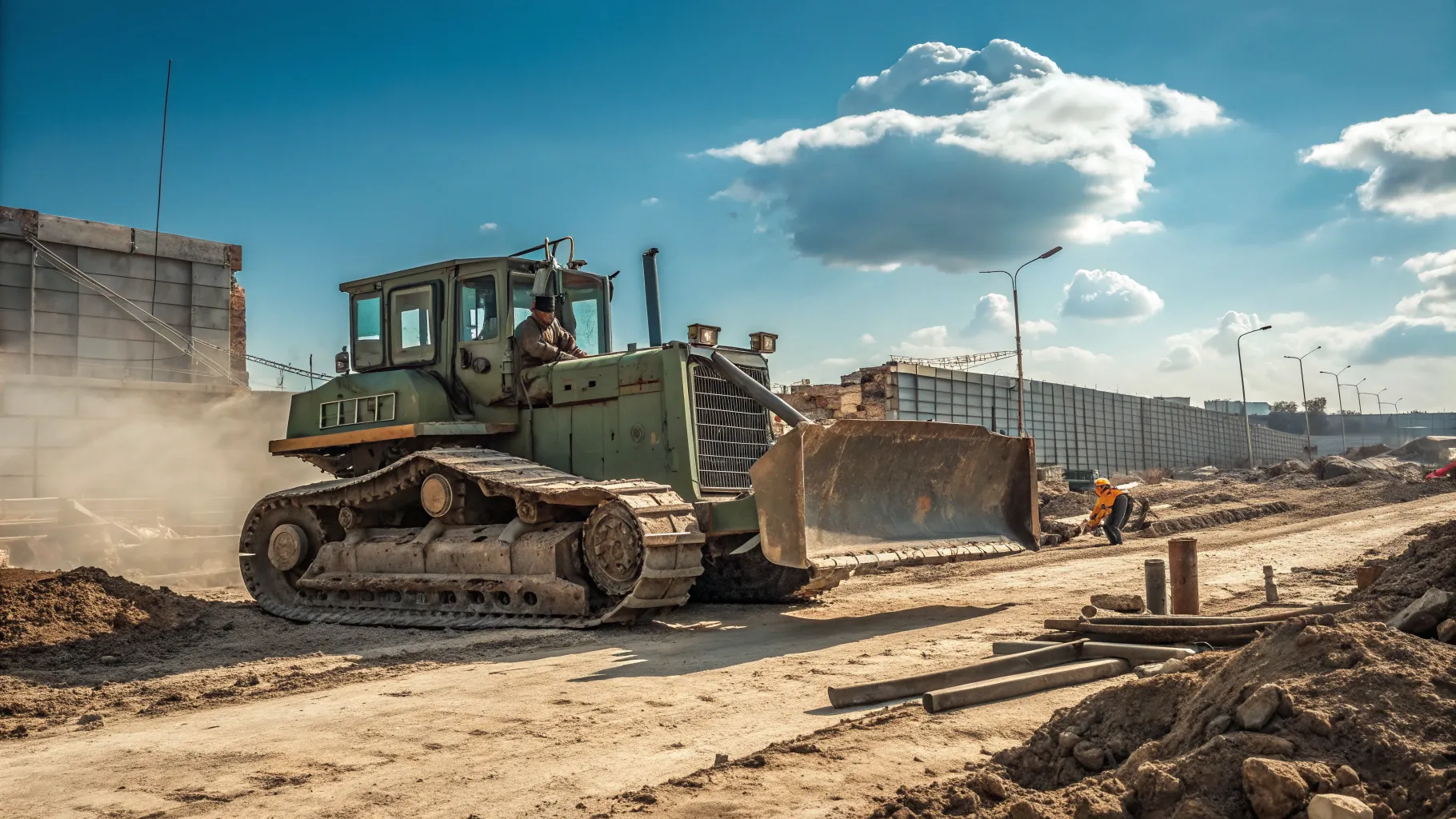 Repurposing Military Bulldozers in Construction Projects