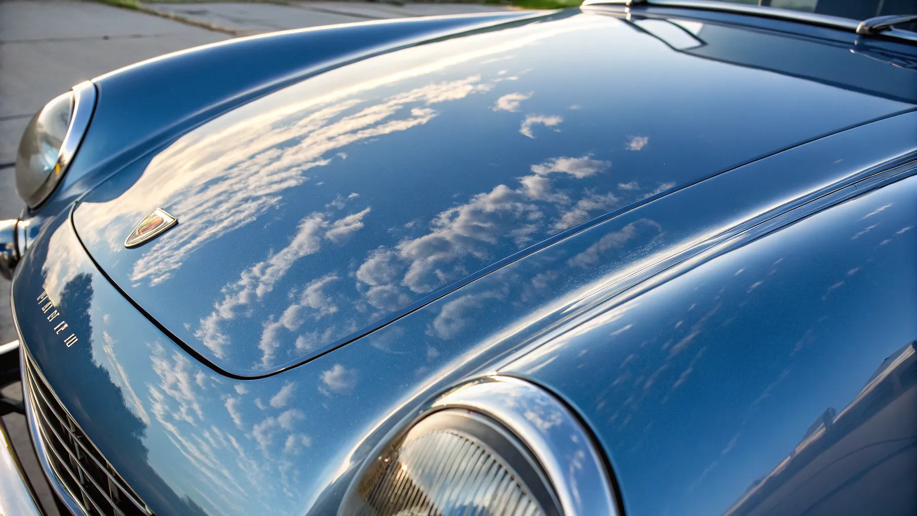 How to restore sun faded car paint, showcasing a polished glossy surface after restoration.