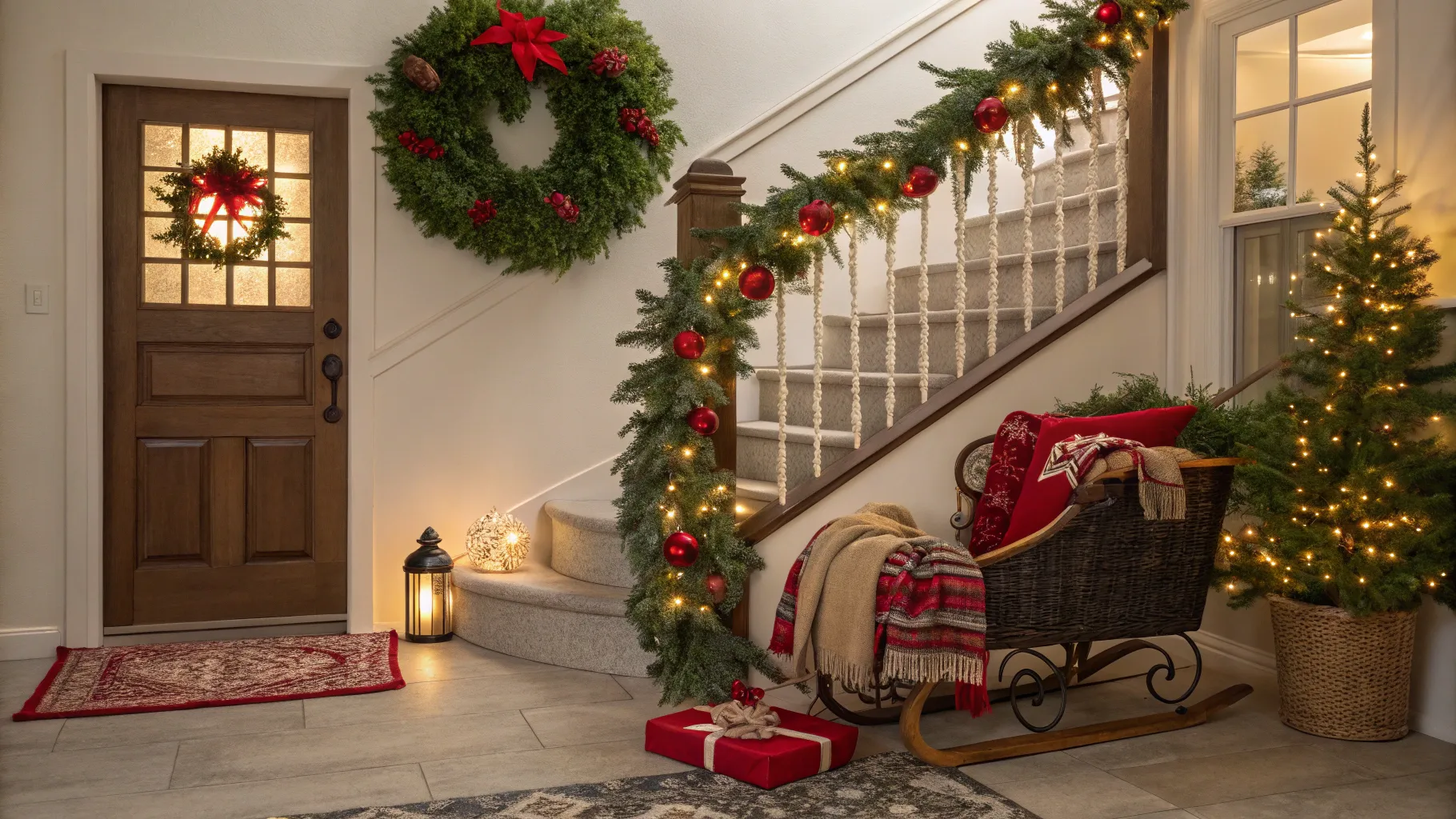 10 Christmas Entryway Decorating Ideas for a Festive Home
