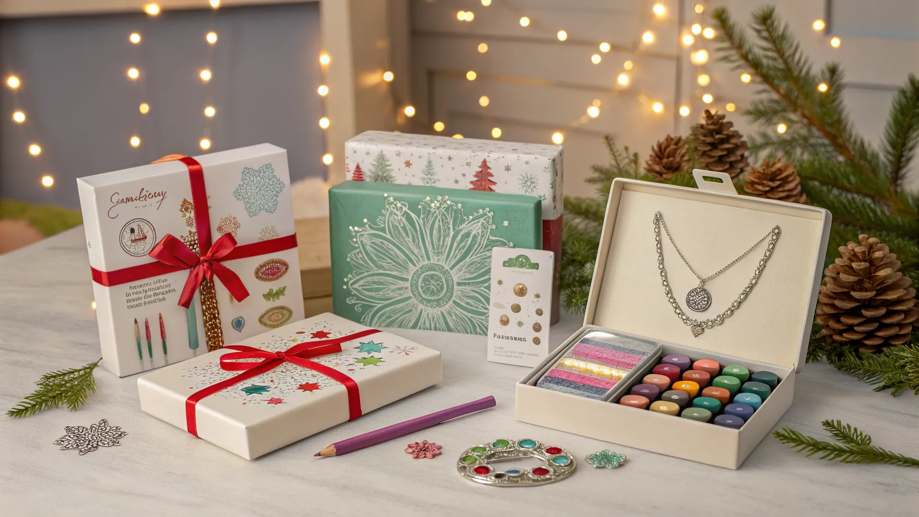 10 Christmas Gifts for Granddaughters Guide filled with colorful, vibrant holiday gifts.