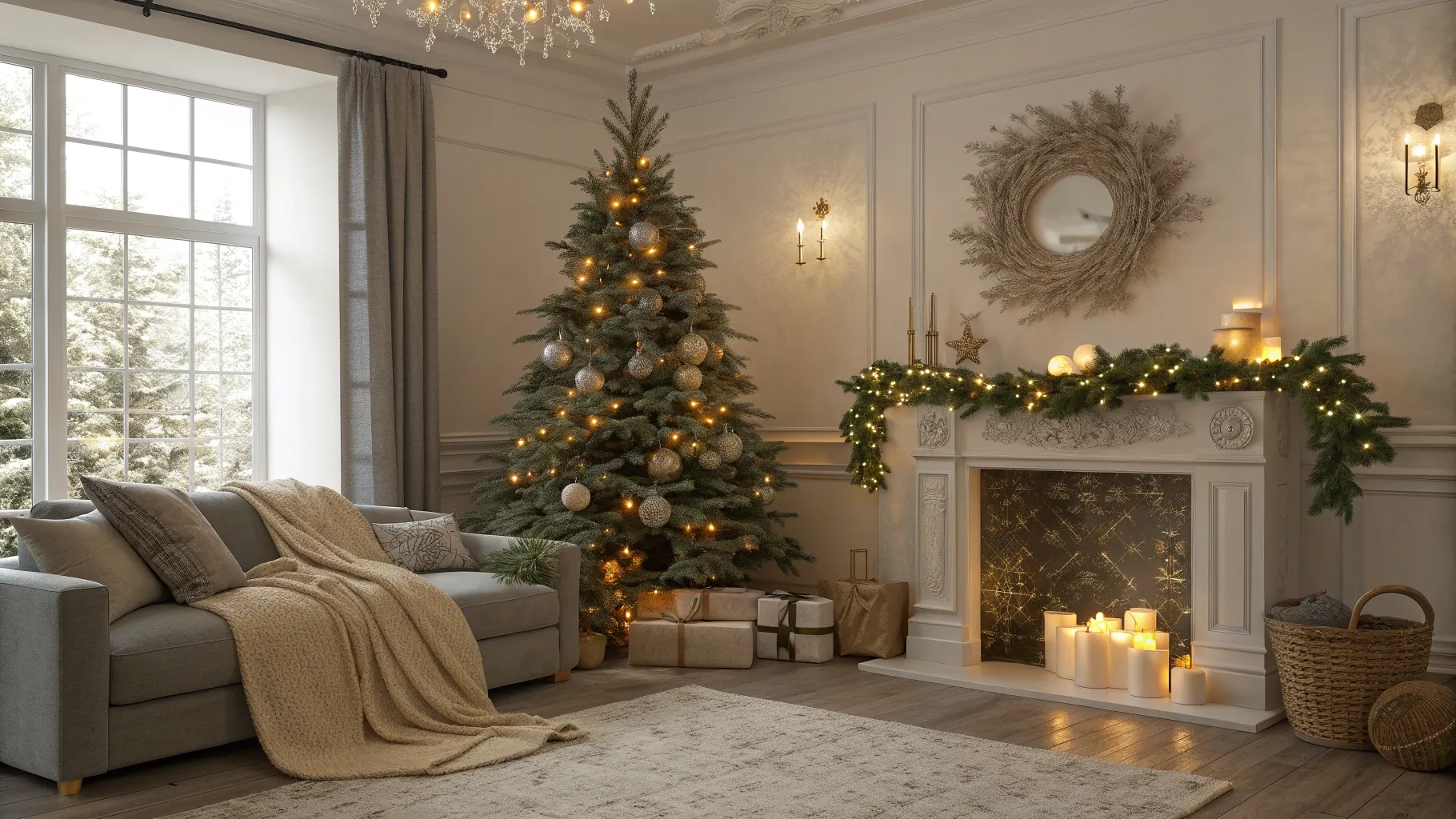 10 Elegant Christmas Living Room Ideas for 2025
