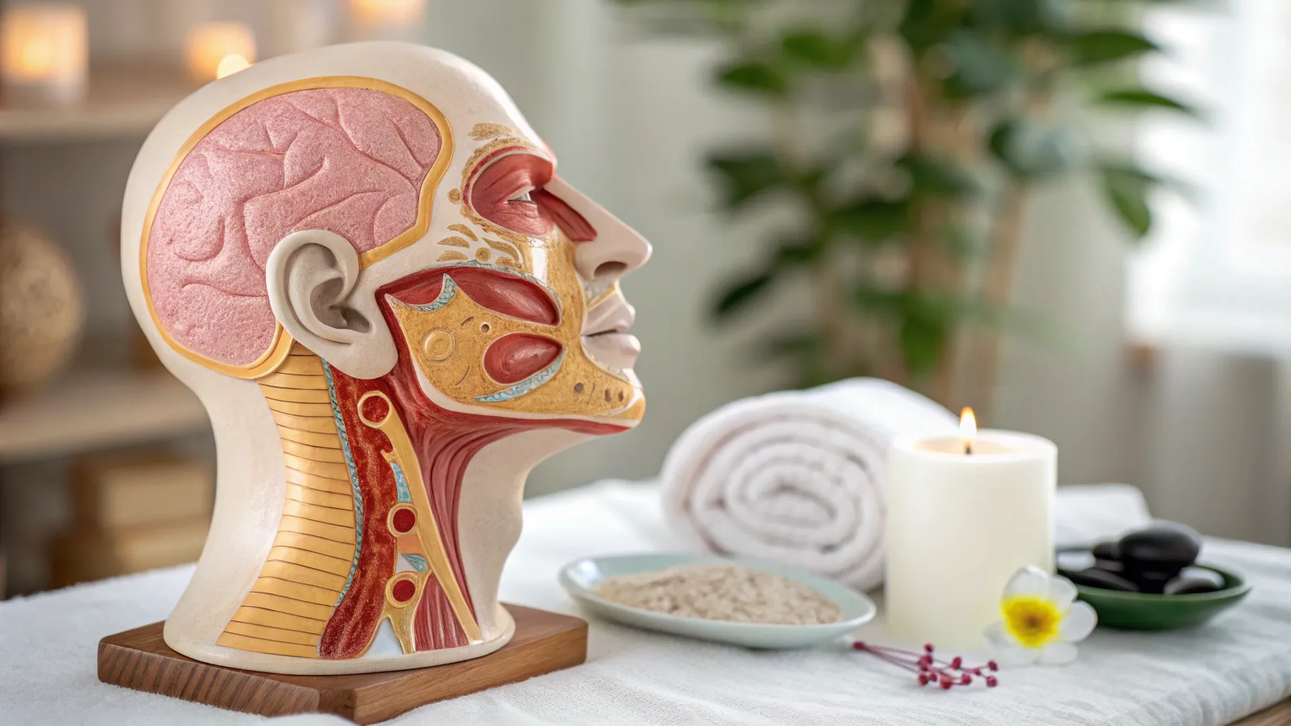 4 Silent Symptoms Your Sinuses Might Be Blocked: Detailed nasal anatomy with inflammation.
