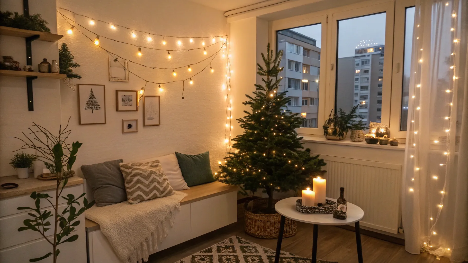 9 Small Space Christmas Decorating Tips for Your Apartment