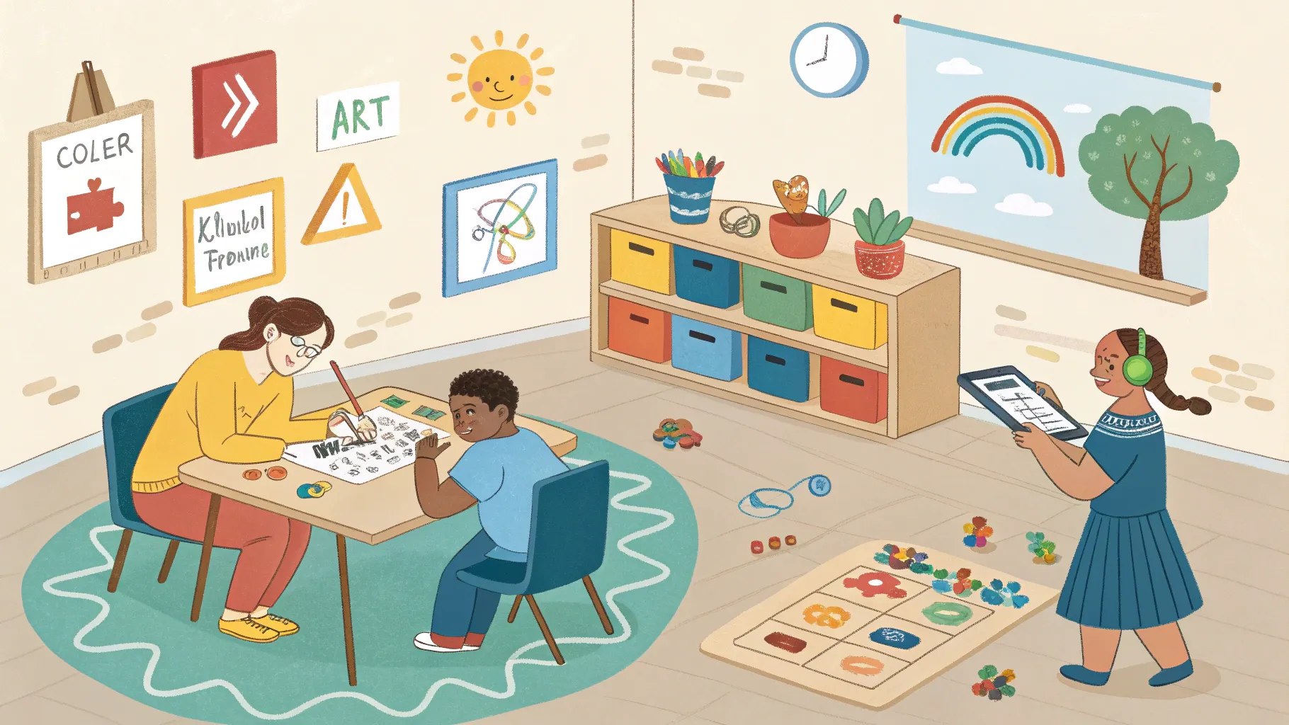 Overview of autism disorder subtypes showcasing supportive and inclusive environments.