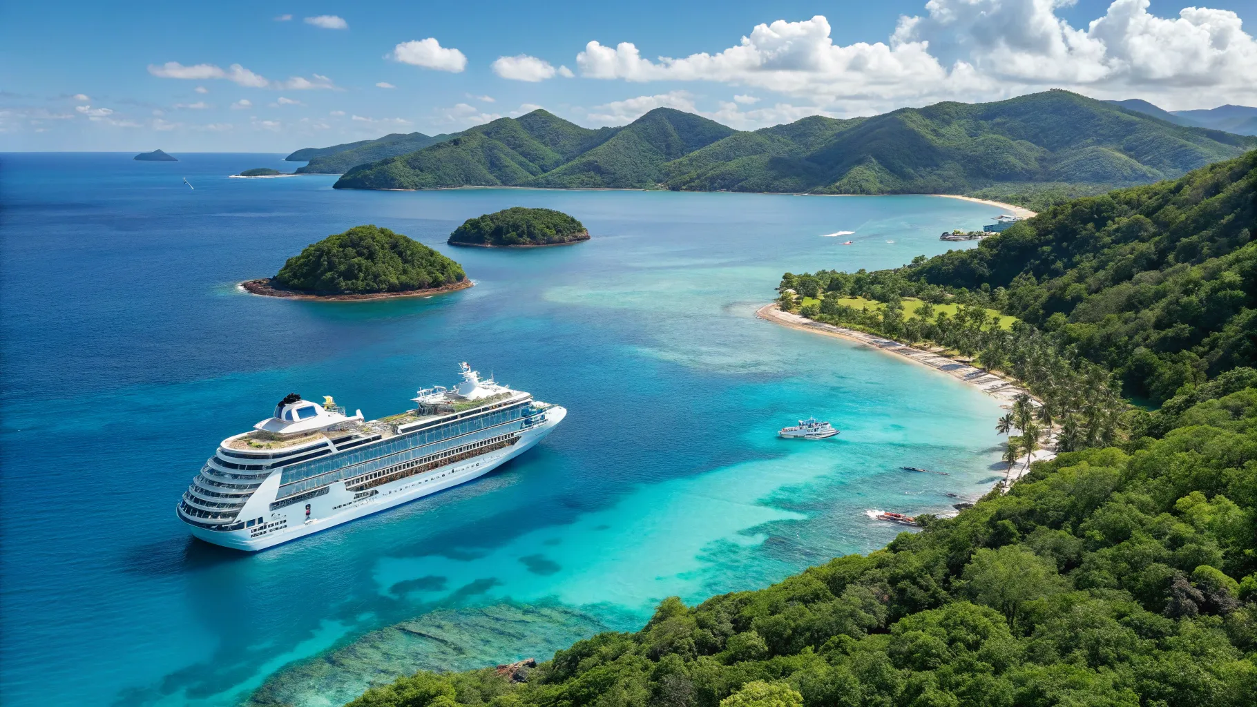 Cruises from Port Canaveral to the Western Caribbean showcase beautiful tropical scenery.