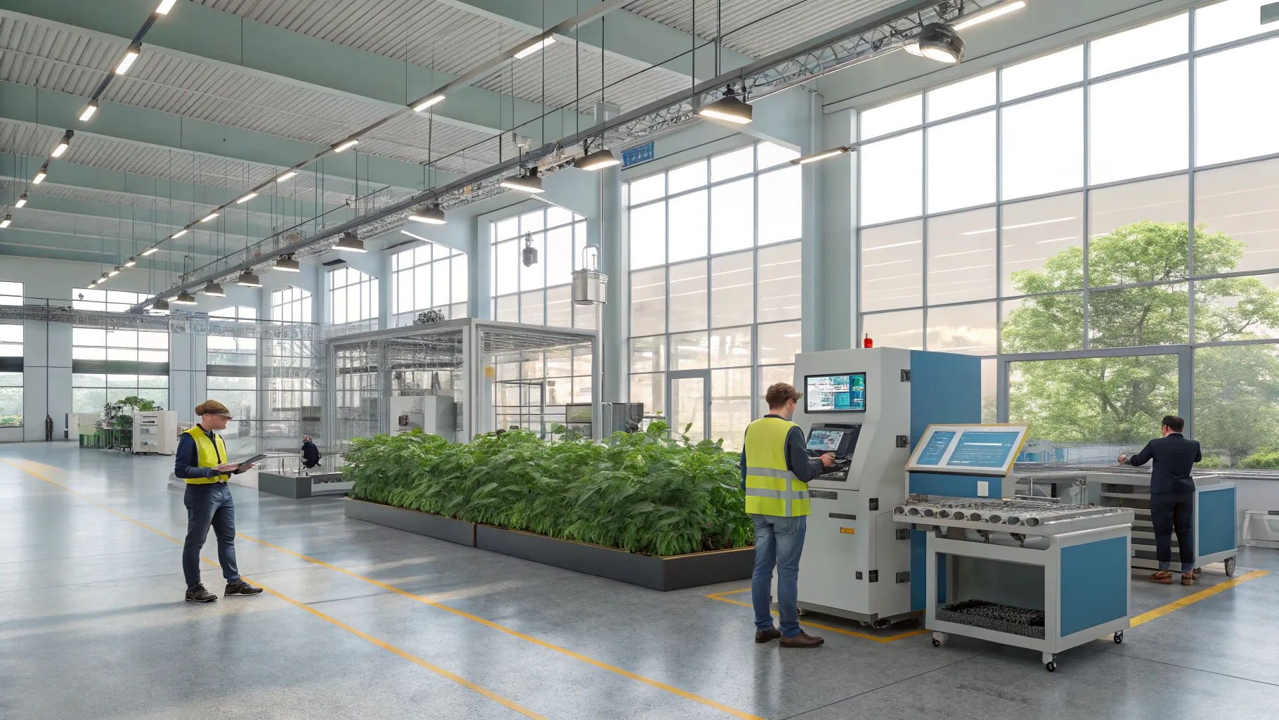 Factory assistant positions focus on tech-driven manufacturing advancements and smart systems.
