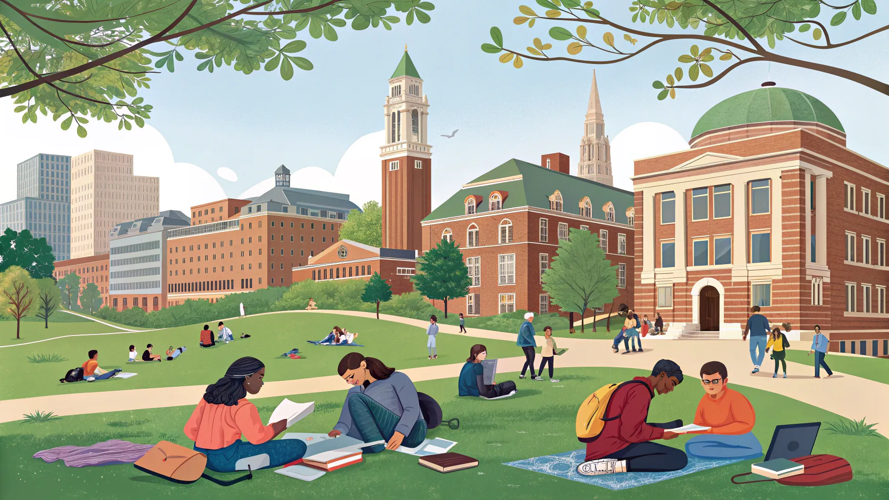 Comprehensive Guide to Fully Funded Scholarship Programs in the USA - campus study scene.