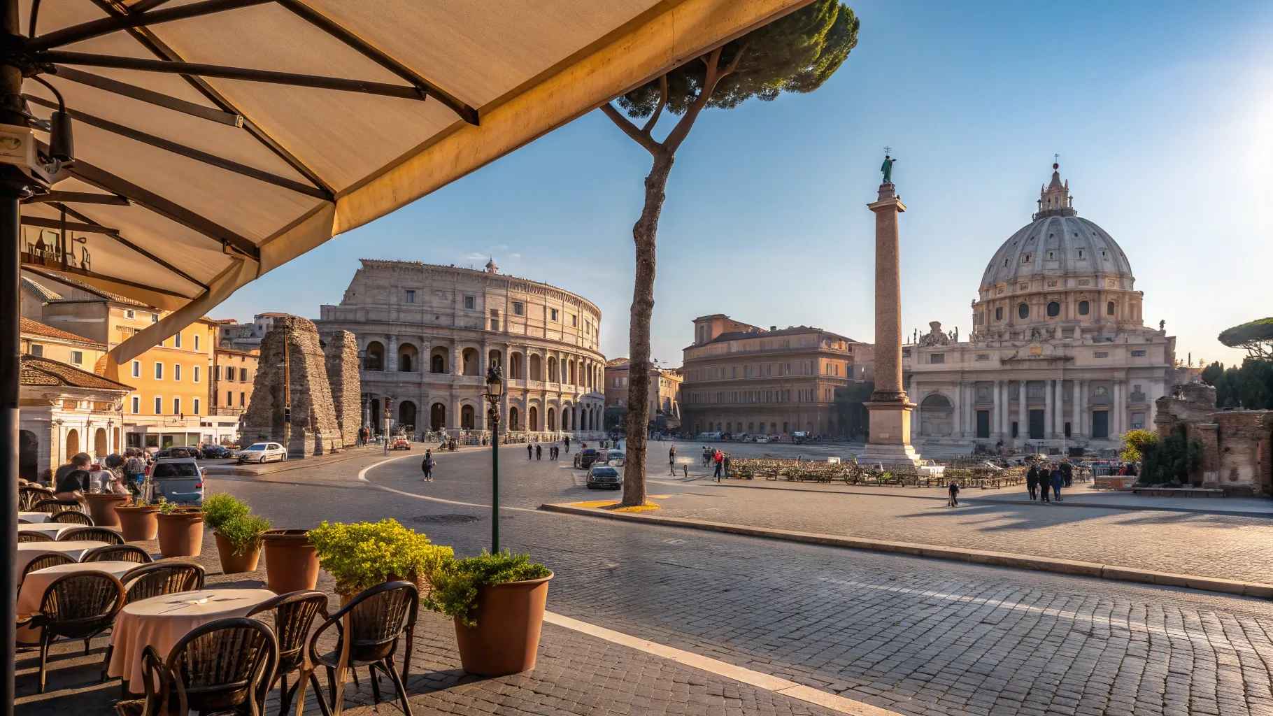 From Montréal to Italy 2025/2026 - A scenic view capturing Rome's famed architectural beauty.