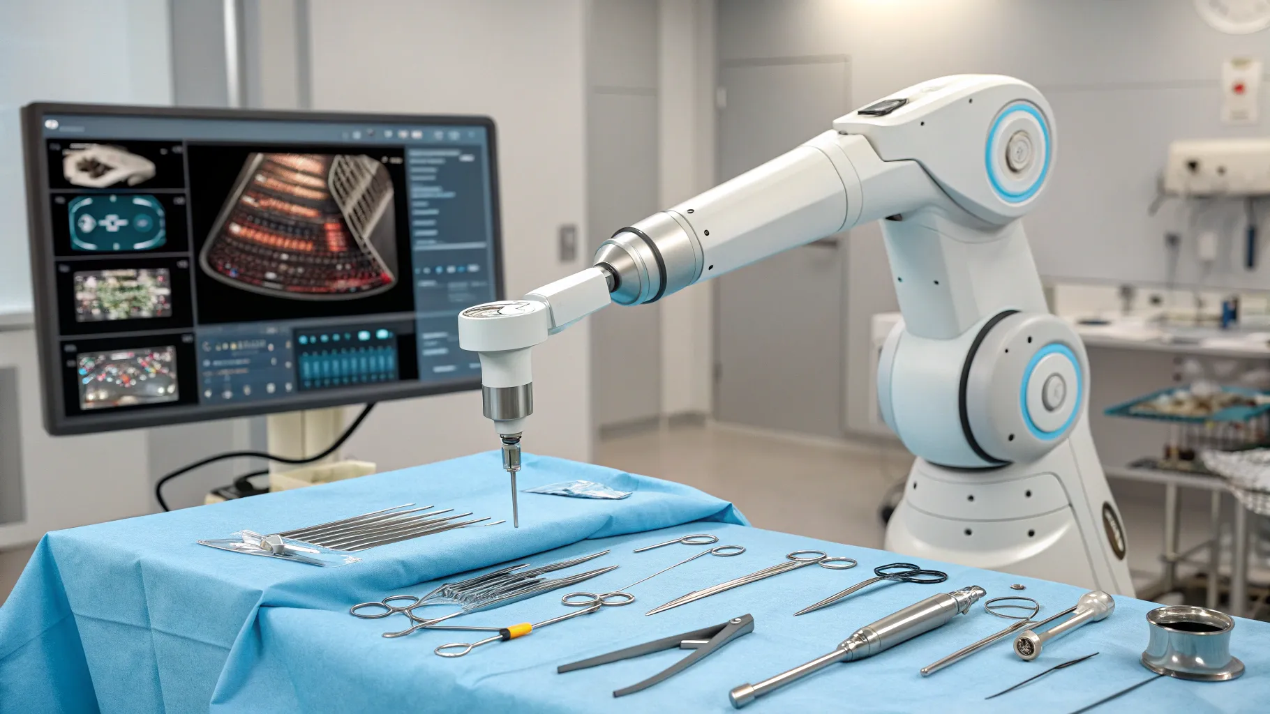 Understanding Robotic Knee Surgery Approaches with advanced robotic arms and surgical tools.