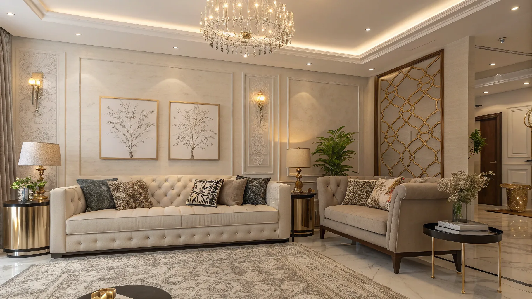 Guide to Smart Financing Options for Sofas: Elegant living room with a modern sofa.