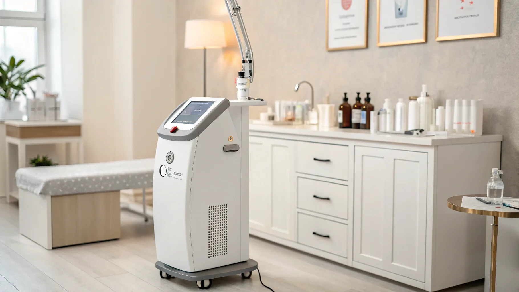 co2 laser treatment benefits for face in a serene and professional clinical environment.