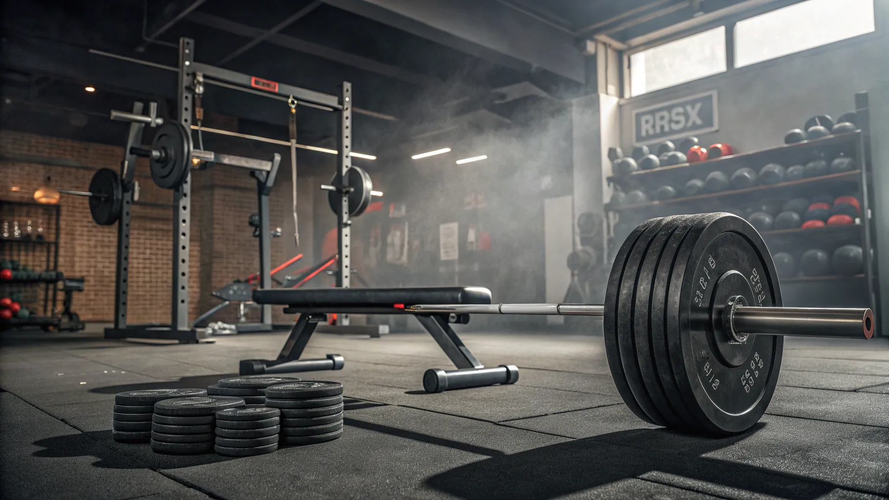 Does weightlifting really boost testosterone levels? A gym with weights and training gear.