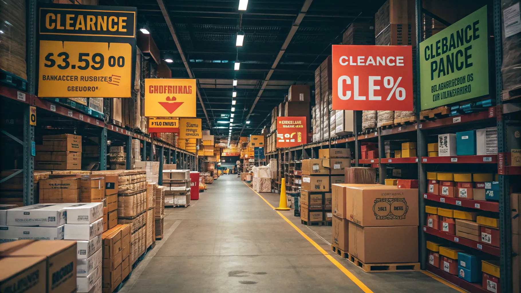 Ultimate Guide to Warehouse Inventory Clearance Deals in 2025: vibrant warehouse sale scene.