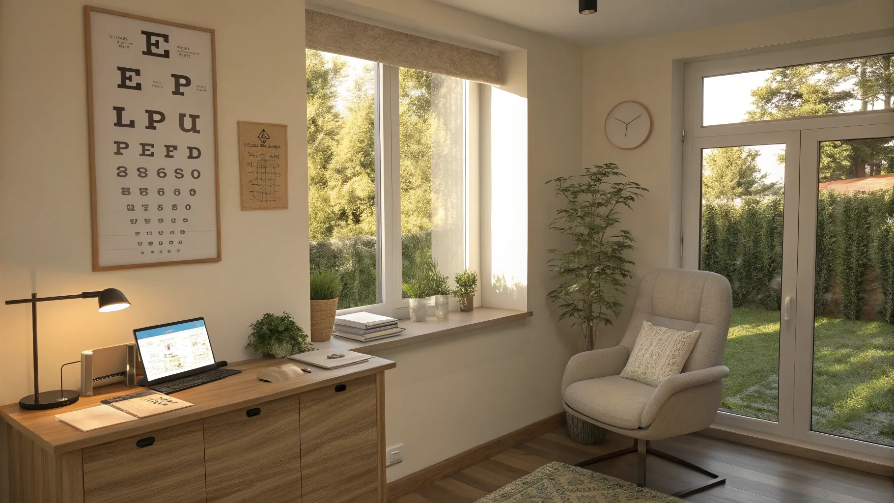 Do you know the early signs of vision problems in a soothing eye clinic environment?