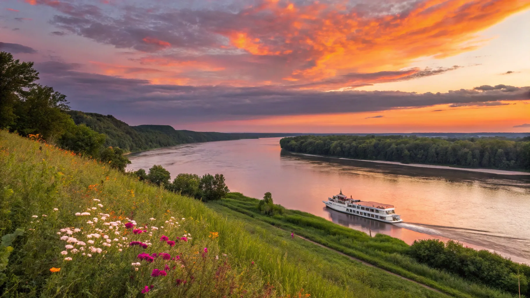 Everything you need to know before your Mississippi River cruises: tranquil river scene.