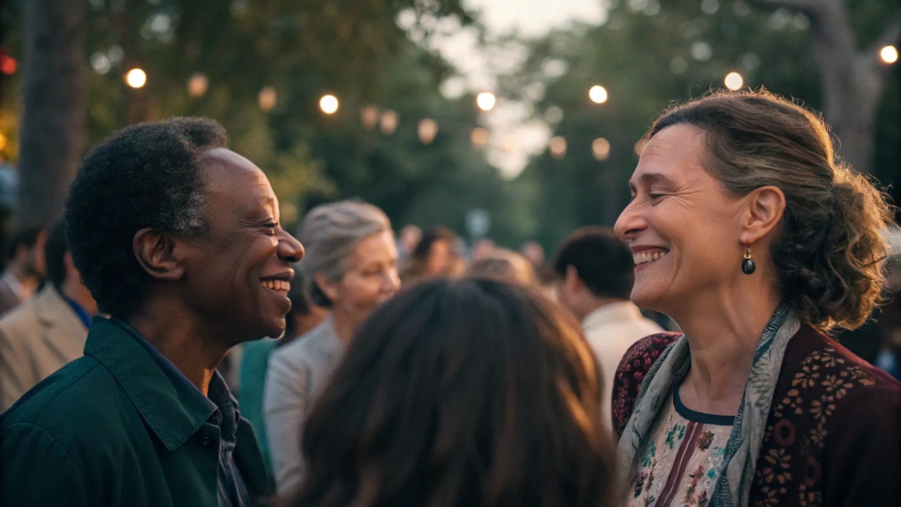 Why You Forget Names but Remember Faces: A vibrant gathering highlighting social interactions.