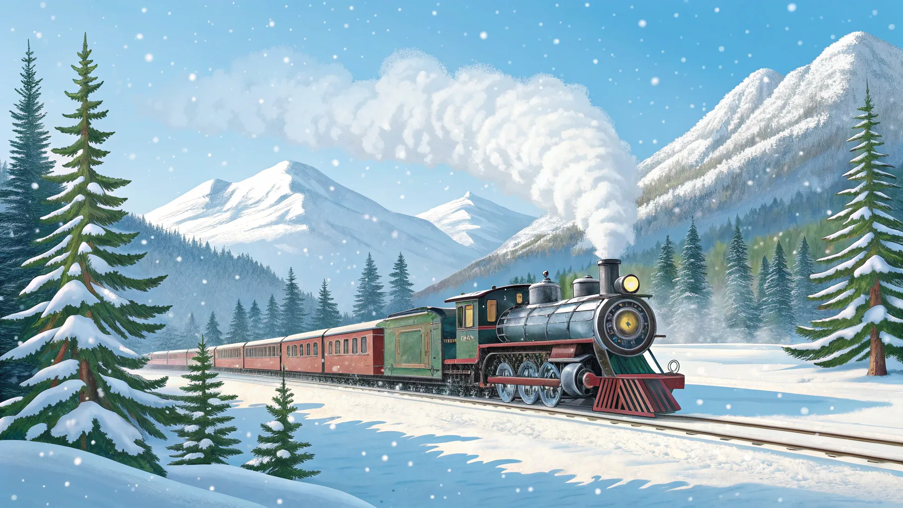 Read more about Christmas scenic train trips through snowy landscapes and festive trains.