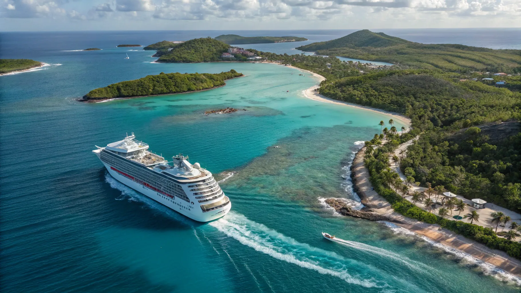 Ultimate Mexico Cruise Guide 2026/2027: A cruise ship gliding through vibrant Caribbean waters.