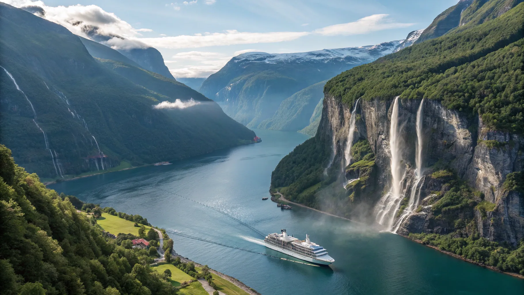 Ultimate Norway Fjords Cruise Guide 2026/2027: Scenic view of cliffs and serene waters.