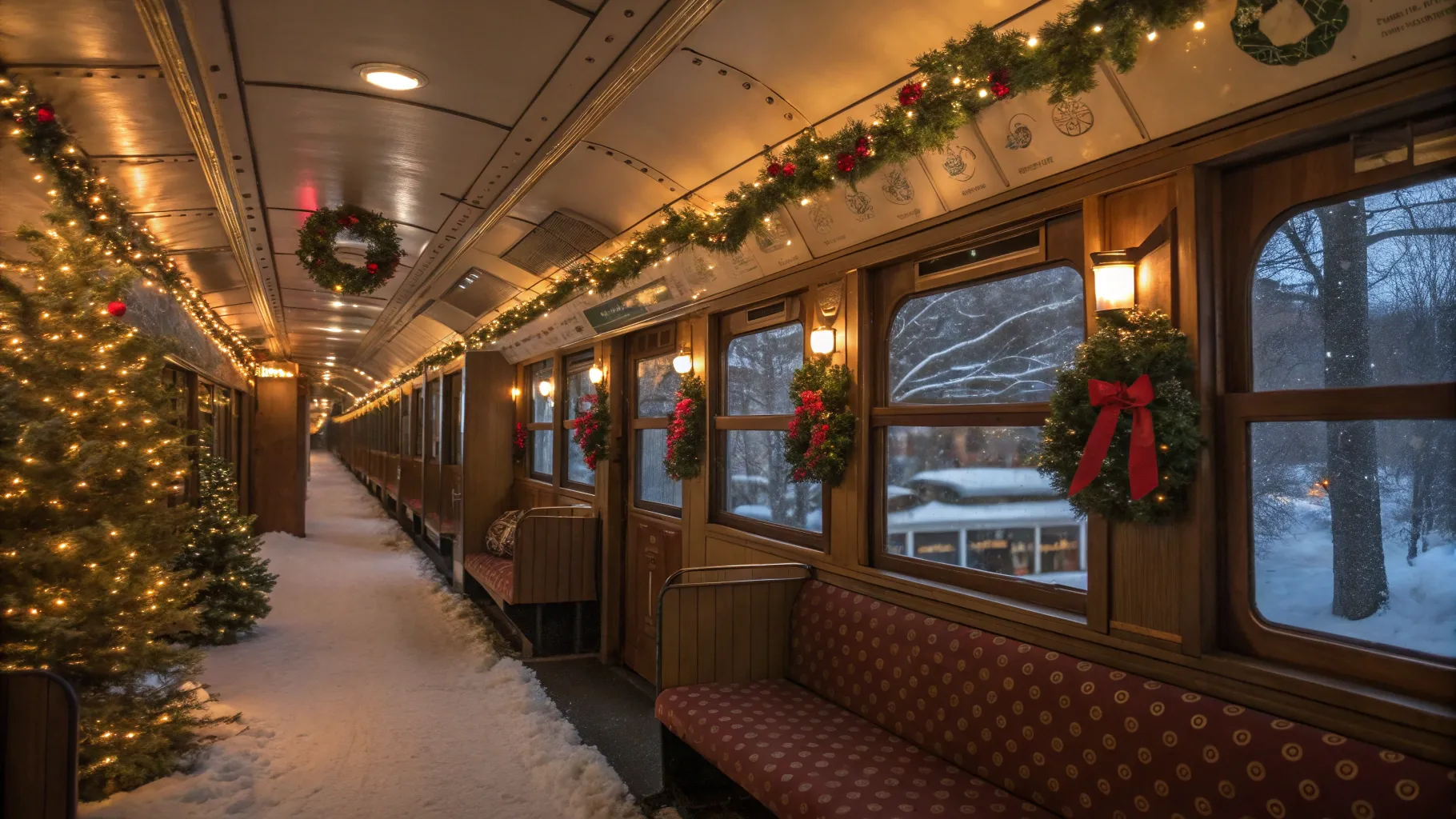 New York to Boston Christmas Train Tour for Holiday Fun
