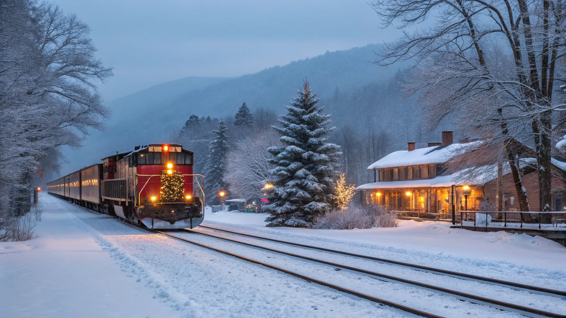 New York to Vermont Christmas Train Tour Experience 2025