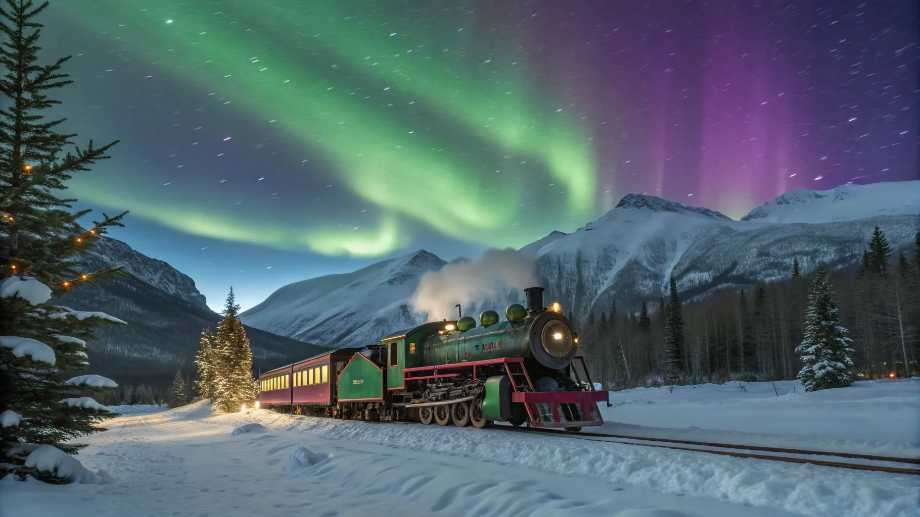 Experience the Northern Lights Christmas Train Tour Adventure