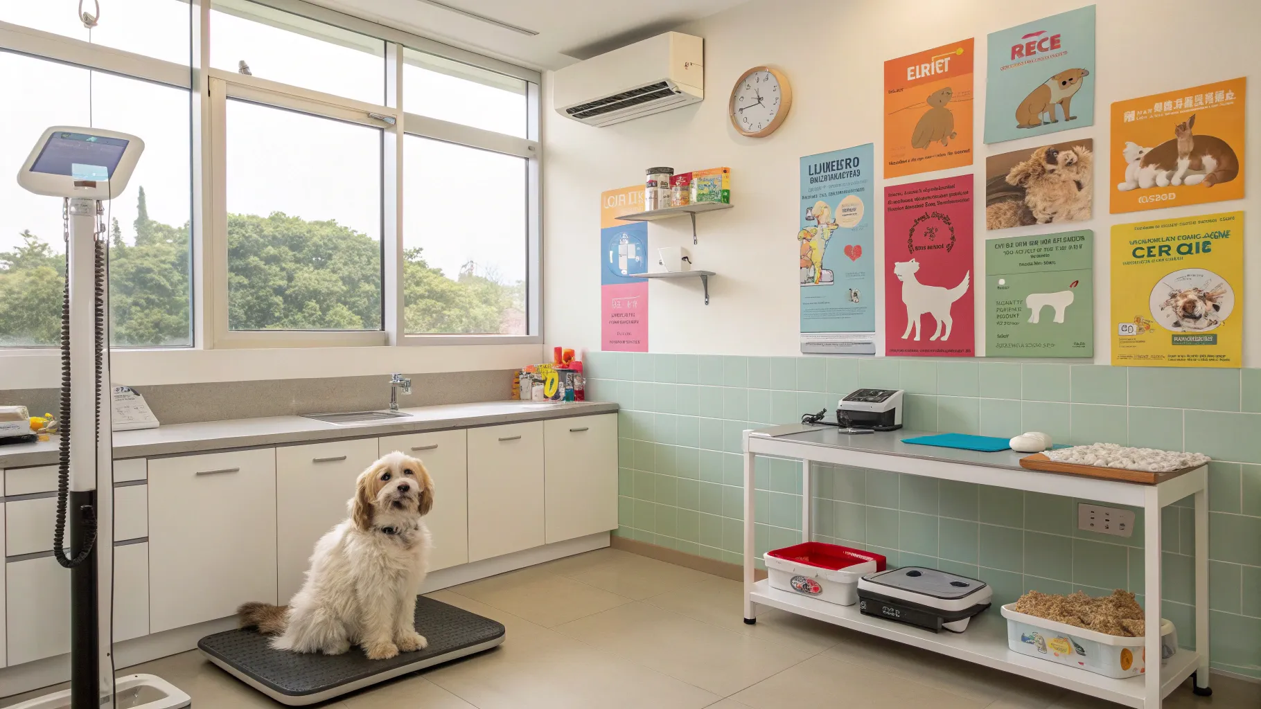 How Often Should You Take Your Pet to the Vet? A welcoming vet clinic with pets on the exam table.