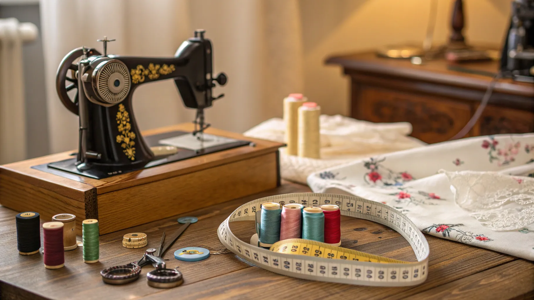 Tailoring and Alteration Careers tools displayed in a detailed, inviting workspace.