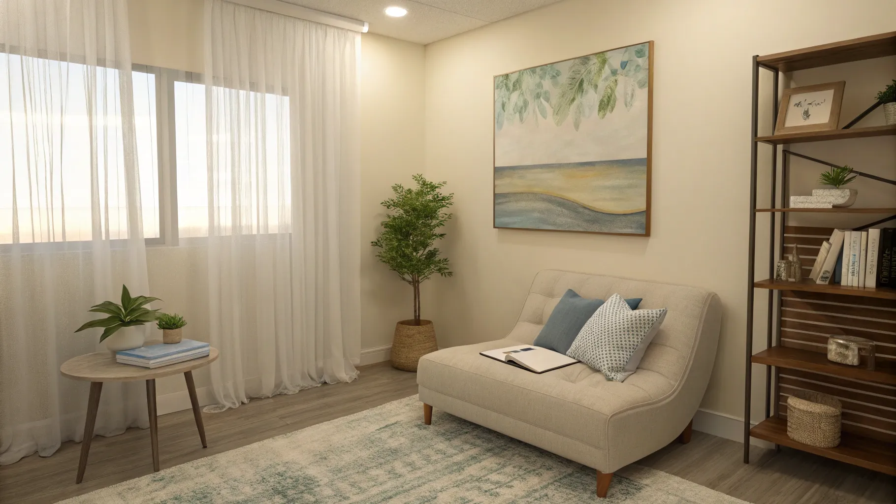 Common Therapy Mistakes That Slow Down Your Progress: inviting therapy space with soft lighting.