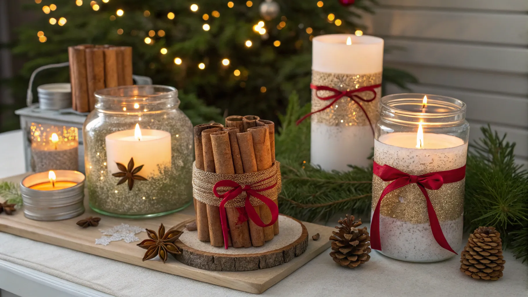 10 Creative Christmas Candle Crafts for Holiday Decor
