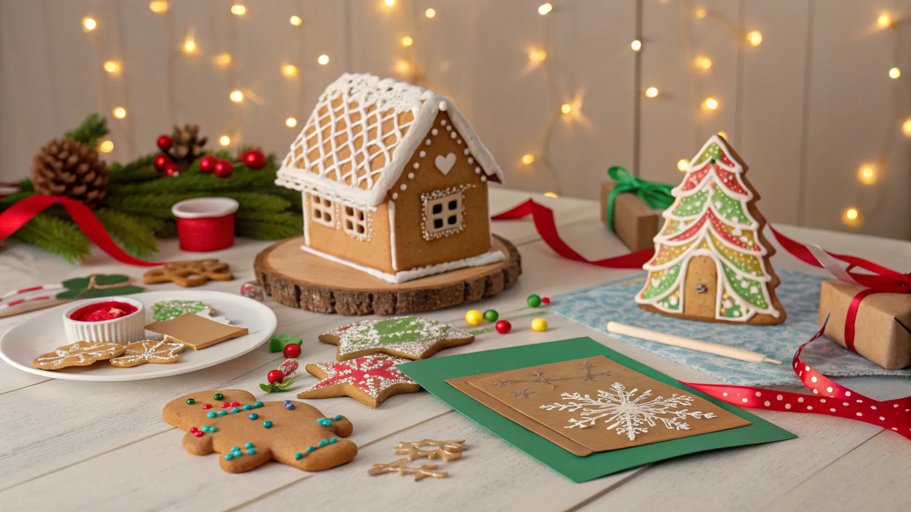 10 Christmas DIY Crafts to Do at Home: A vibrant display of holiday craft projects and decorations.