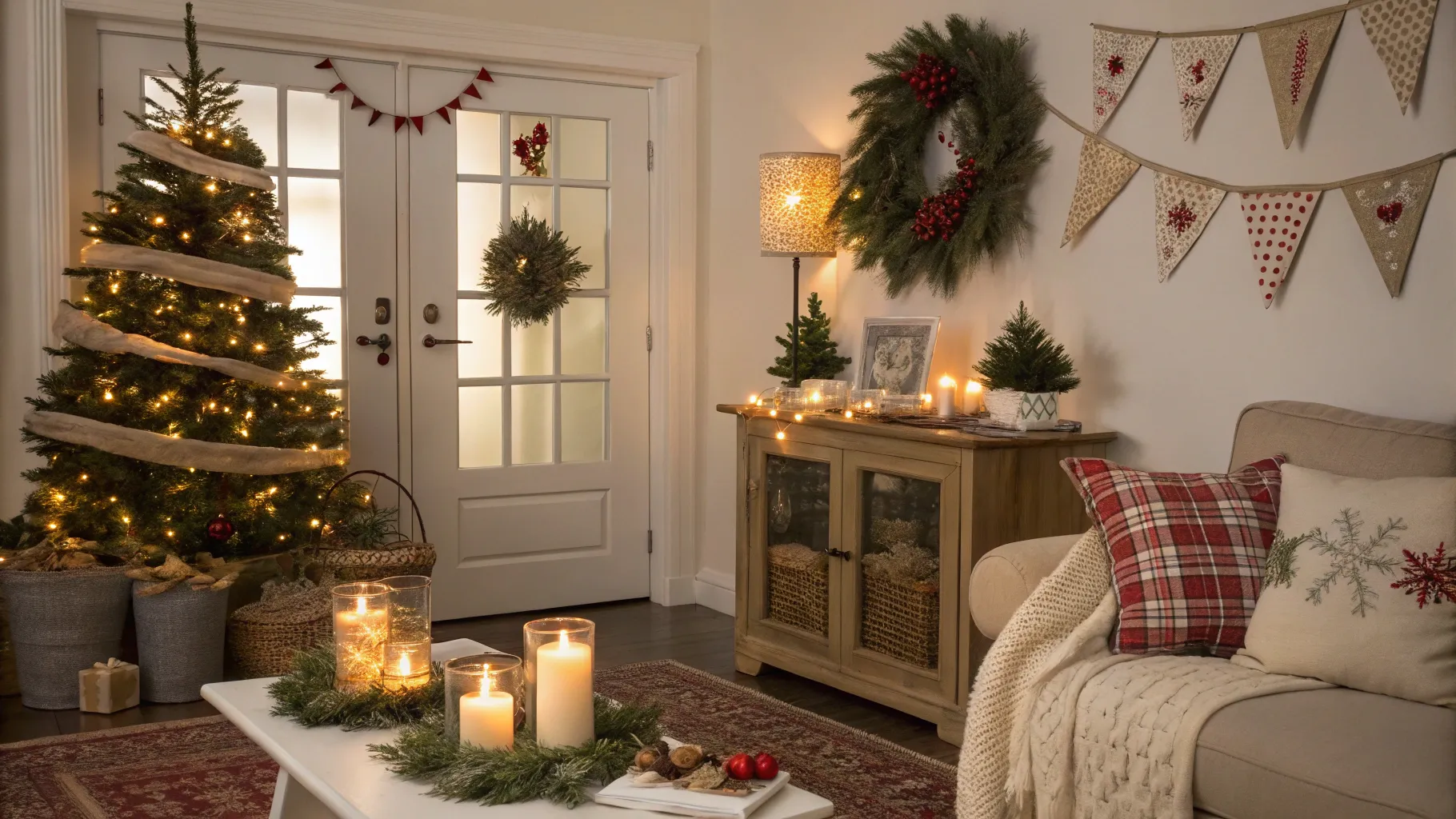 10 DIY Christmas Decorations for Your Home, showcasing festive decor and warm ambiance.