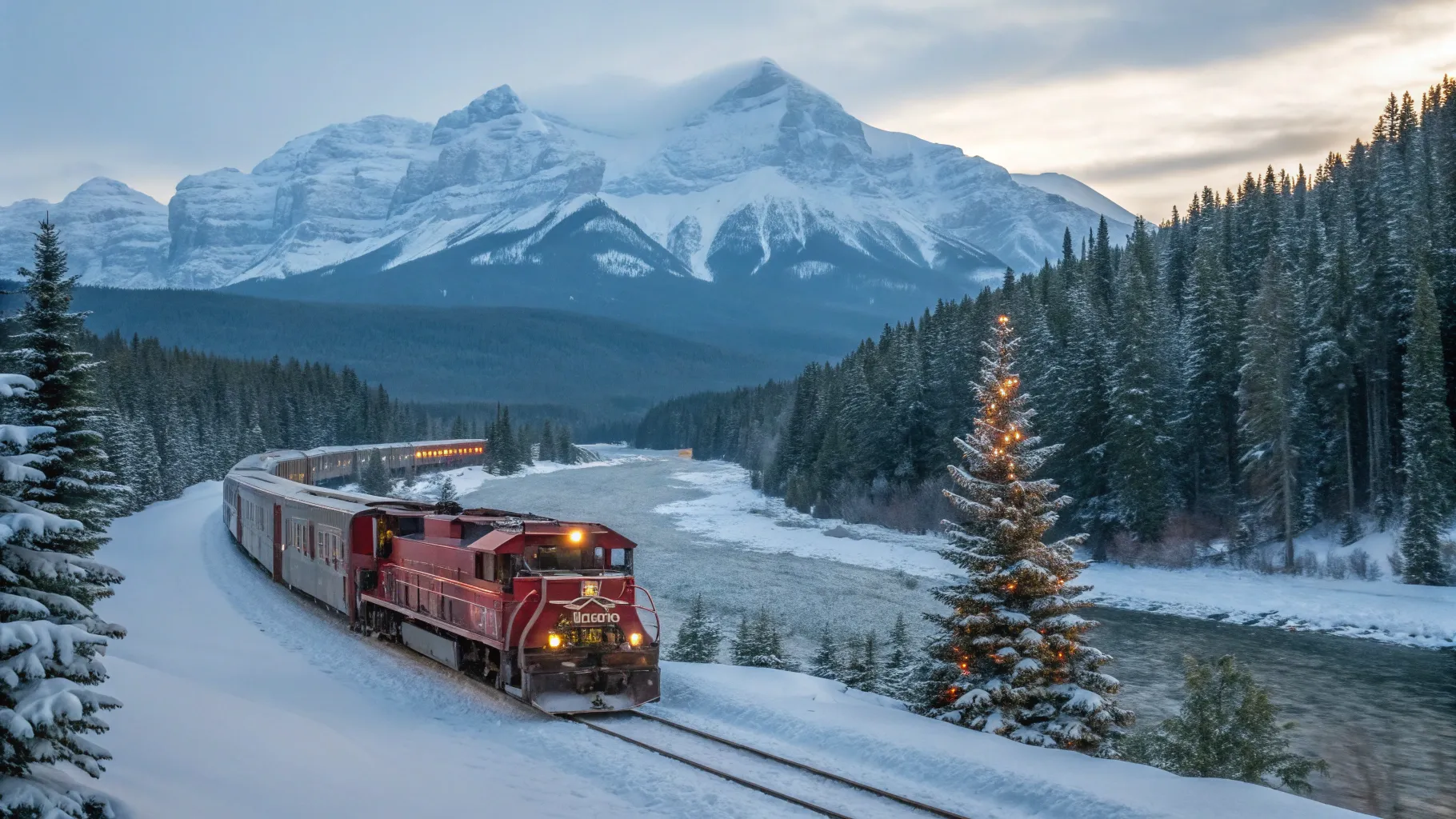 Vancouver to Banff Christmas Train Tour Experience