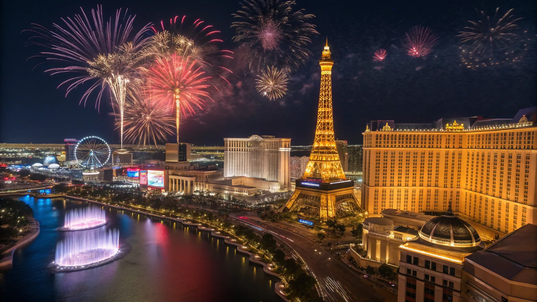 Celebrate New Year's Eve in Las Vegas with Fireworks and Fun