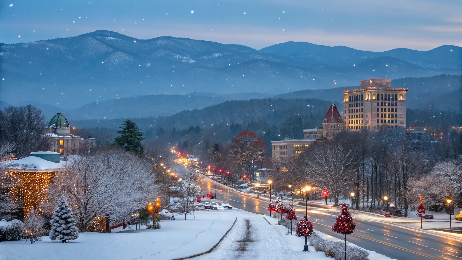 Affordable Winter Weekend Getaways in the U.S. - A snowy cabin retreat in a tranquil forest.