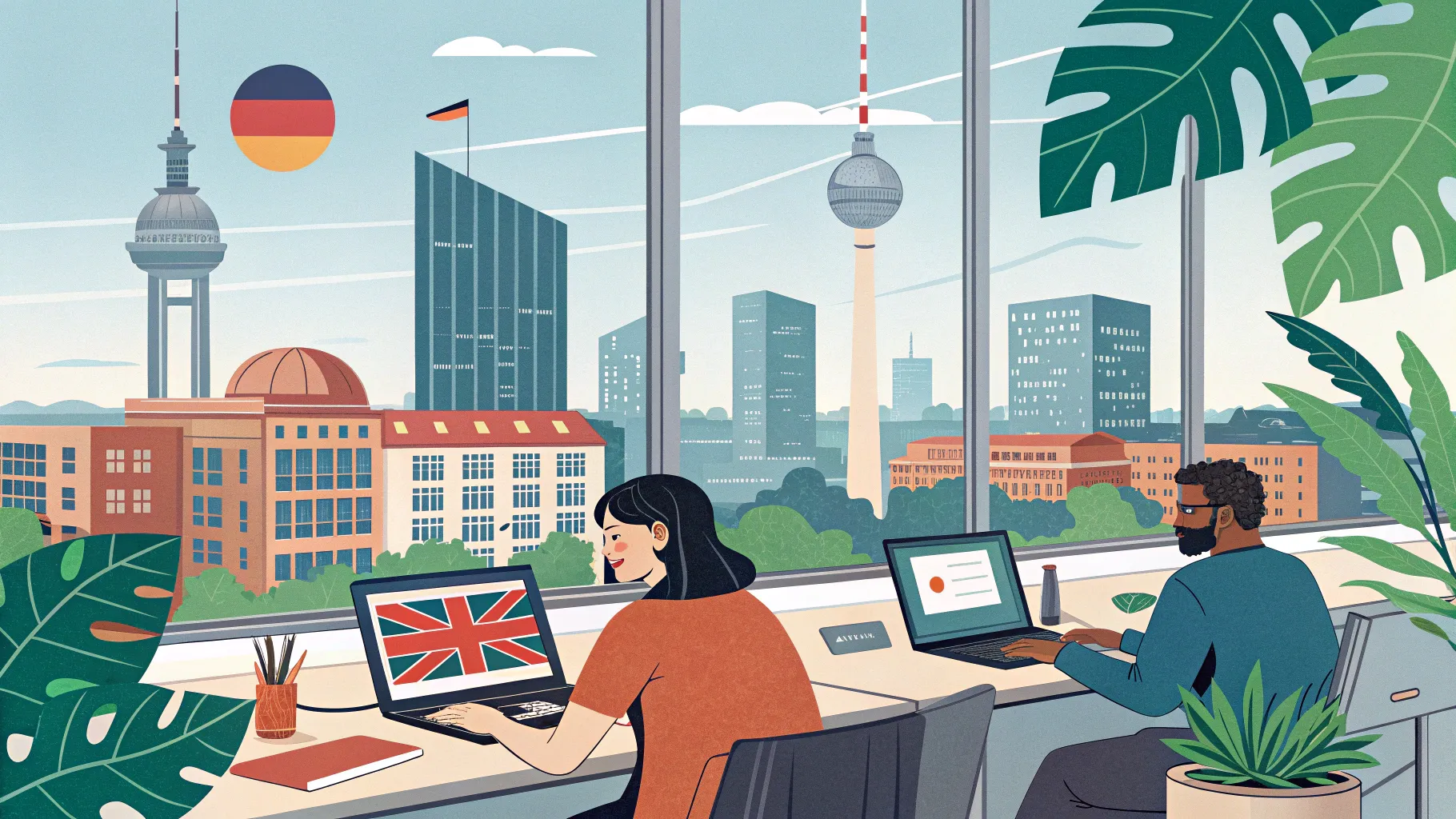 Working in Germany as an English Speaker Guide: A diverse, vibrant office environment.