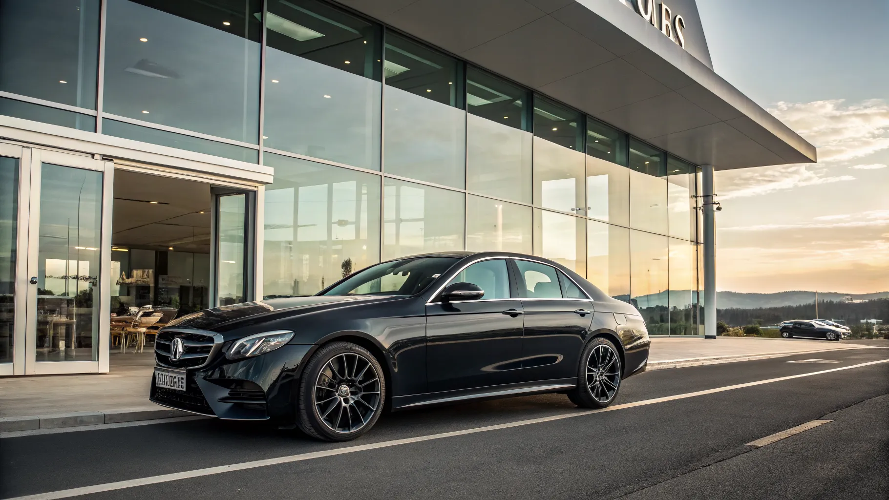 Interior luxos al unui Mercedes-Benz Clasa E, simbol al calității la achiziție Mercedes E-Class.