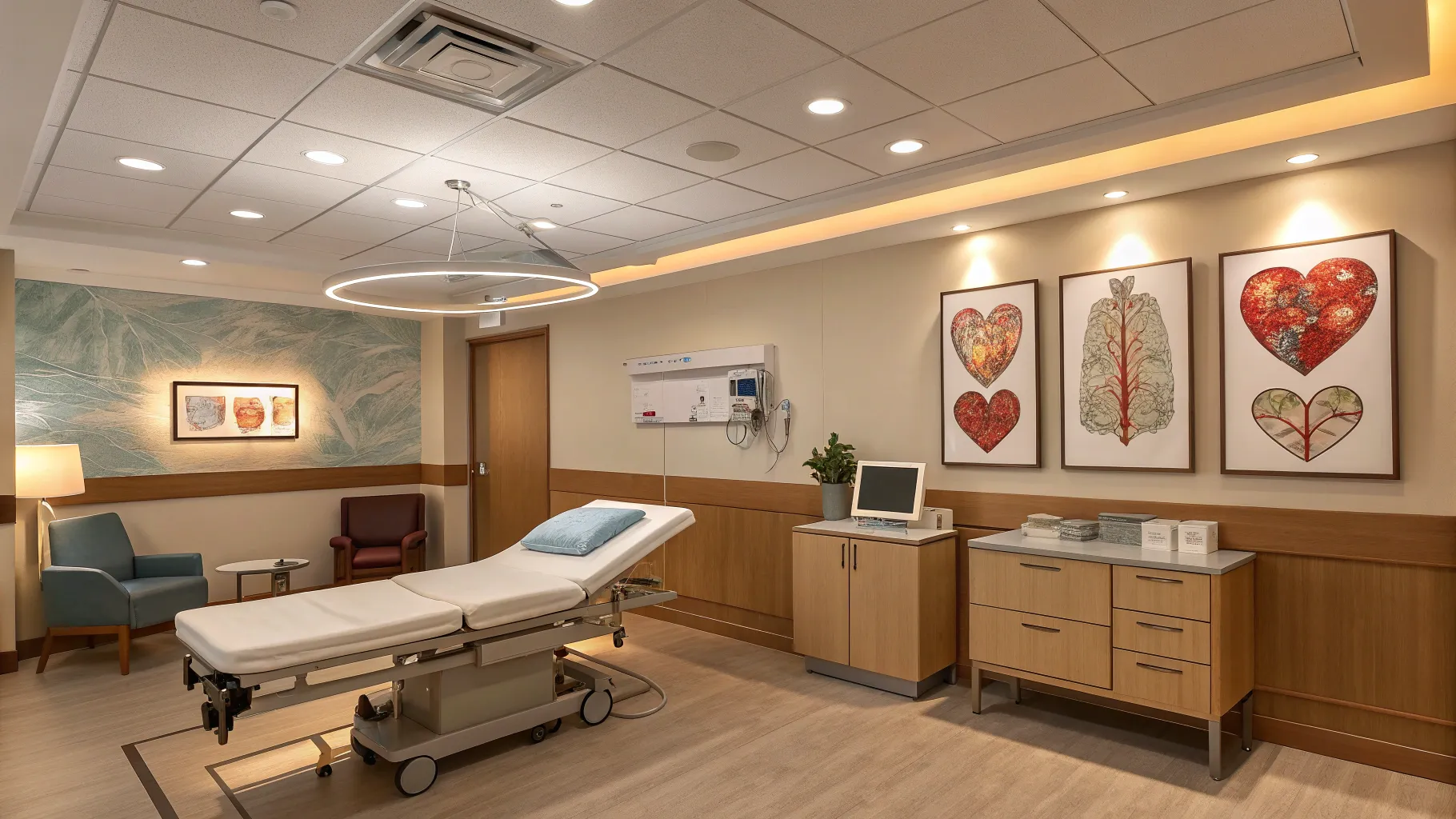 Wie lange kann man nach einem Bypass oder Stent leben? A calm, heart-focused clinic setting.