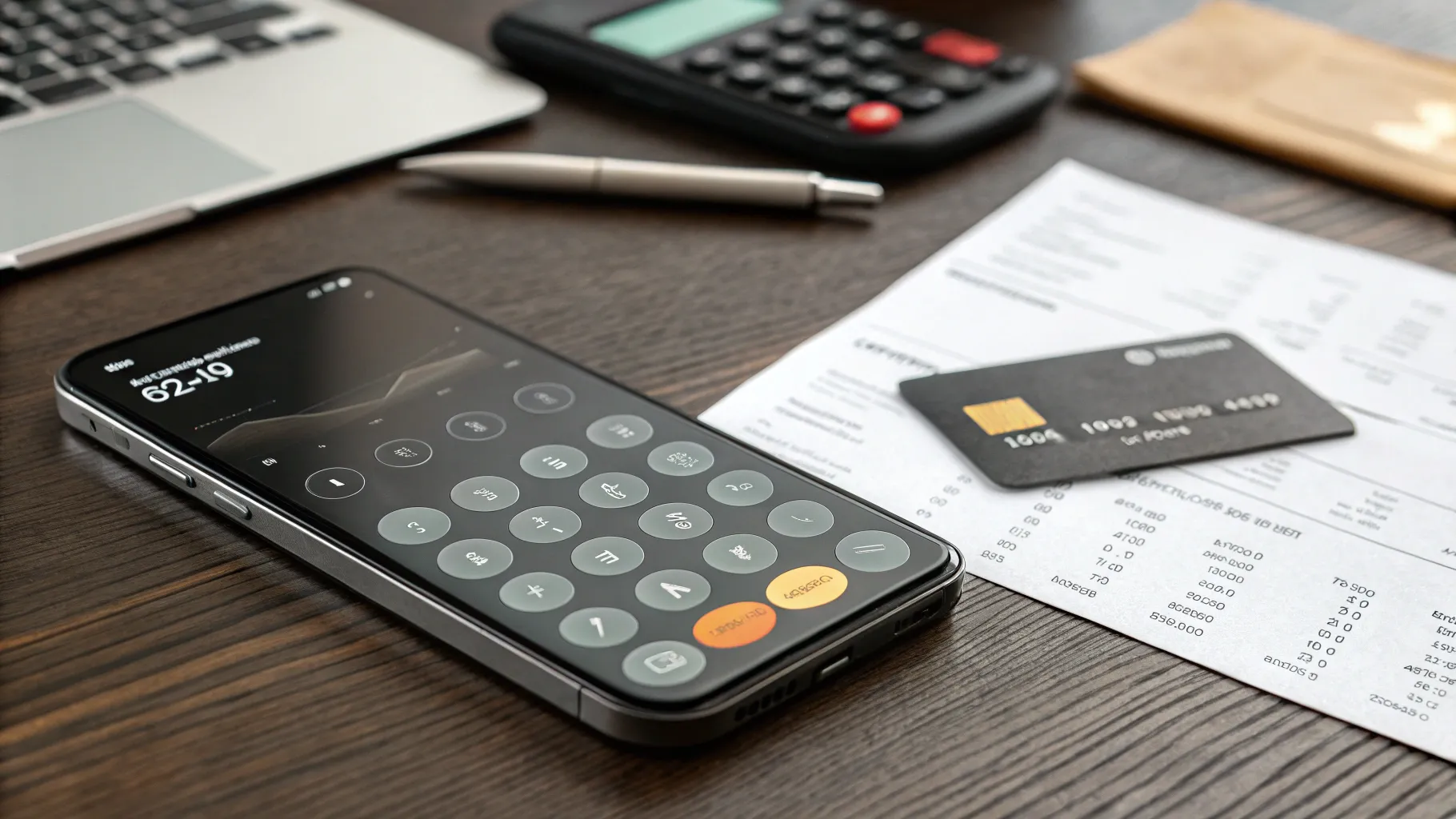 A Guide to How ‘Buy Now, Pay Later’ Works for Phones with a smartphone and finance items.