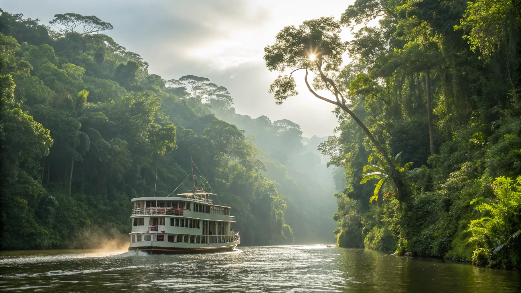 Amazon river cruises from USA showcase lush rainforests and serene river views.