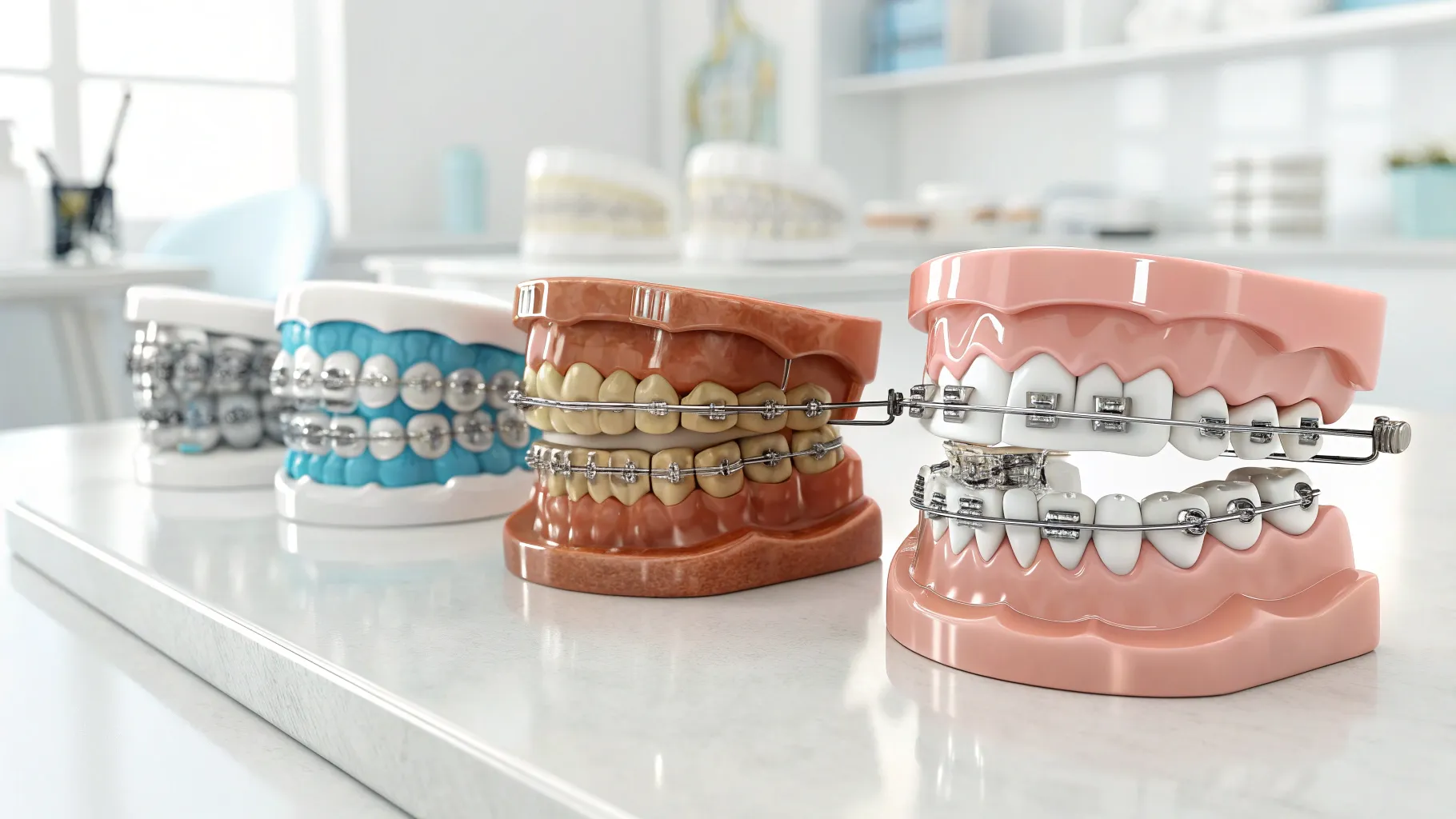 A complete guide to choosing Dental Braces at any age features various braces types.