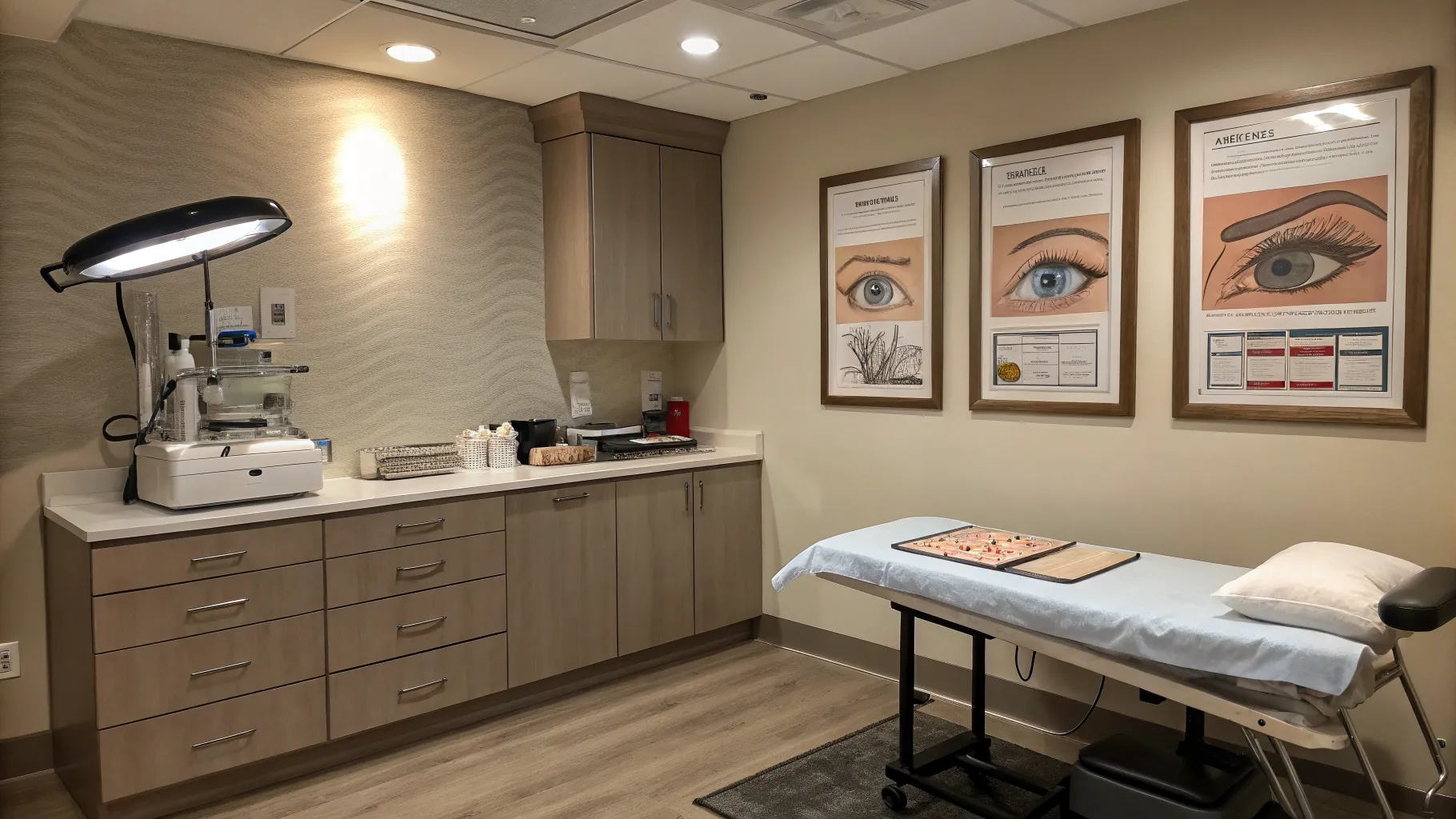 Guide for Drooping Eyelid Surgery: A surgical consultation room with advanced equipment.