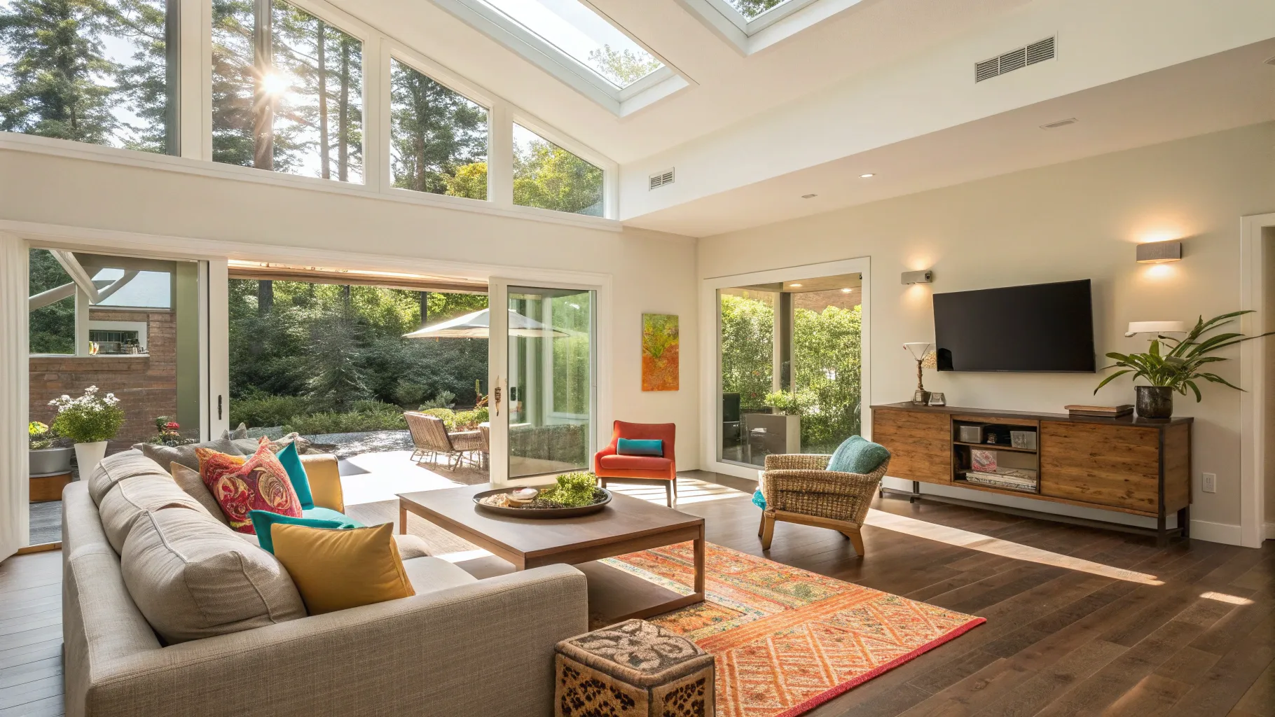 Home Trends That Can Help Boost Your Property Value: Modern open-concept living room.