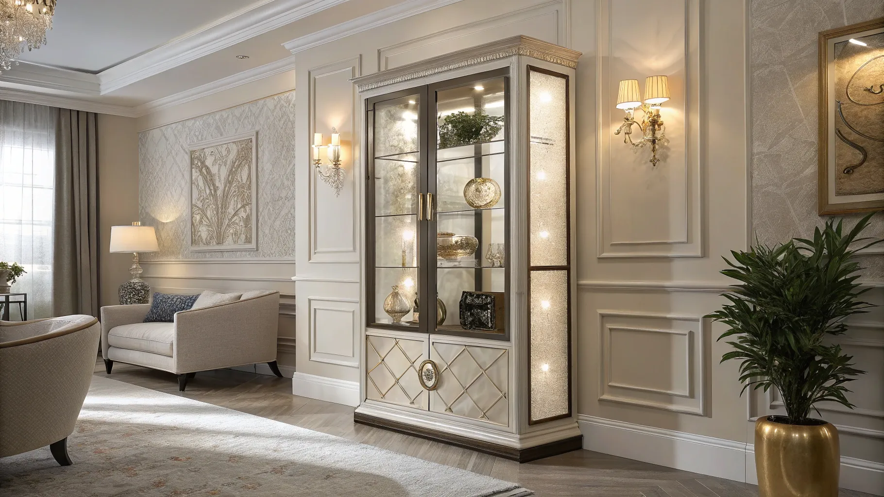 Fluted Glass Cabinet Trends for Elegant Home Design 2025