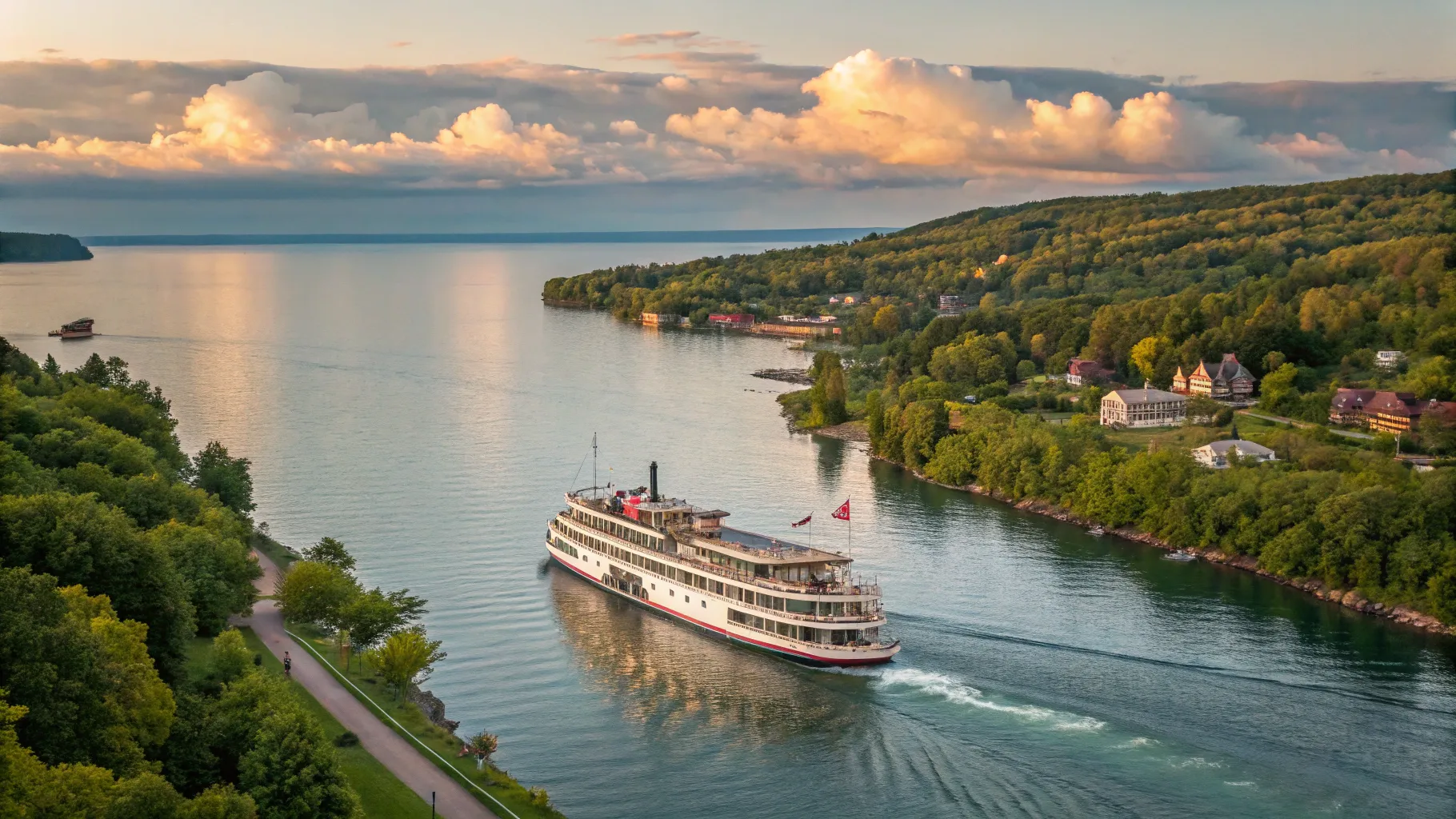 Great Lakes Cruises from Toronto offer scenic views of tranquil waters and lush landscapes.