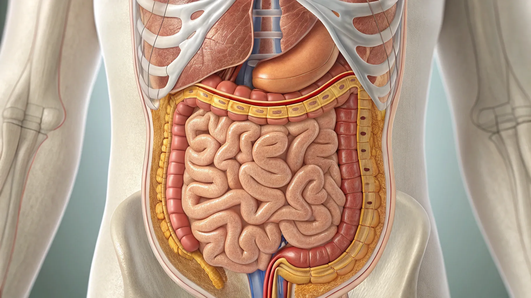 How Can You Know if You Have Appendicitis: Anatomical depiction of abdominal pain signs.